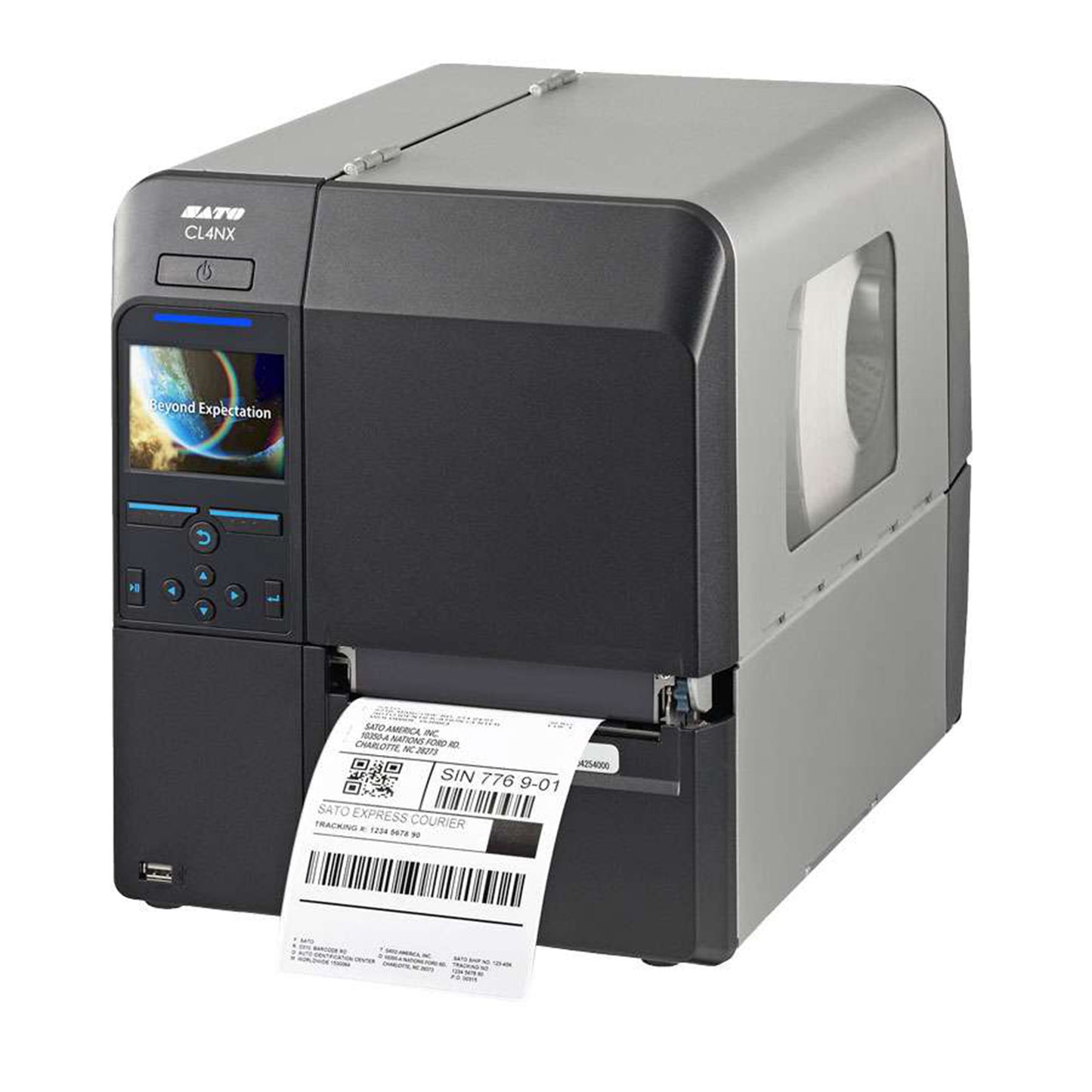 sato printer on white background