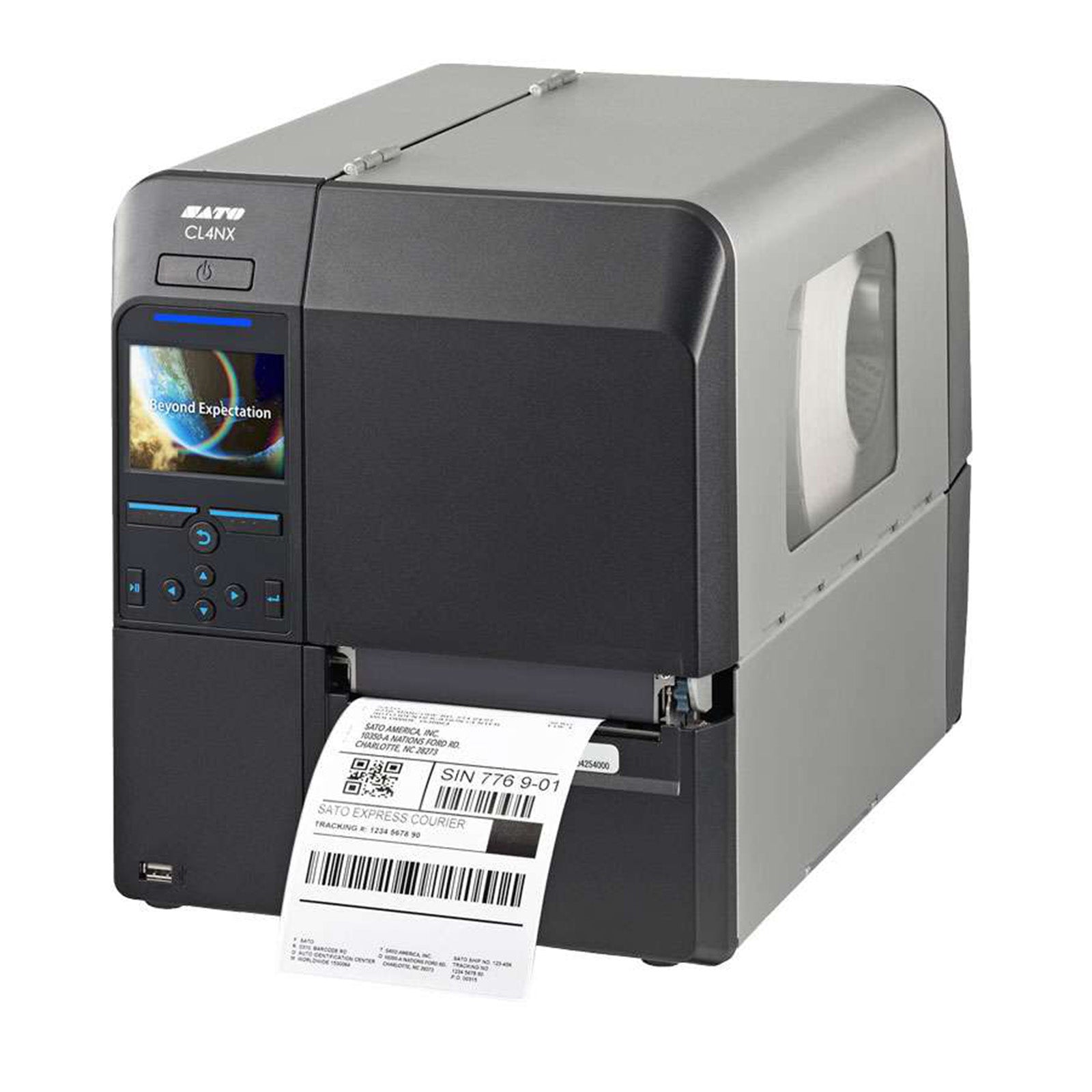 sato printer on white background