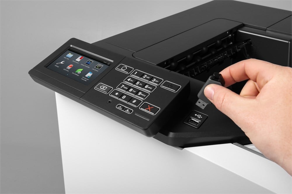 Lexmark CS820de front panel view