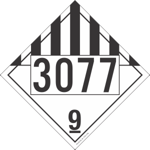 Vinyl Miscellaneous Class 9 Placard (Pack of 50)