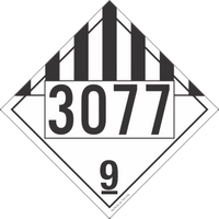 Vinyl Miscellaneous Class 9 Placard (Pack of 50)