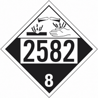 Tagboard Corrosive Class 8 (Pack of 50)