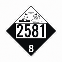 Tagboard Corrosive Class 8 (Pack of 50)