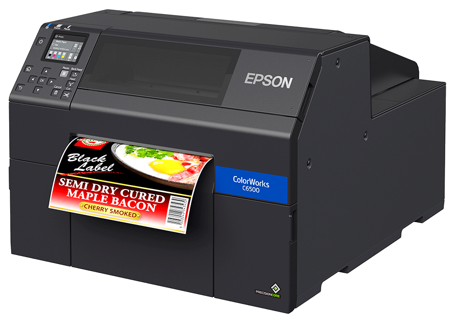 C6500A gloss printing of a label