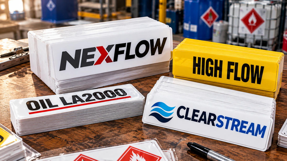 Custom industrial decal by C4 Label Solutions