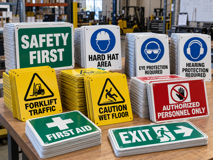 Safety sign example