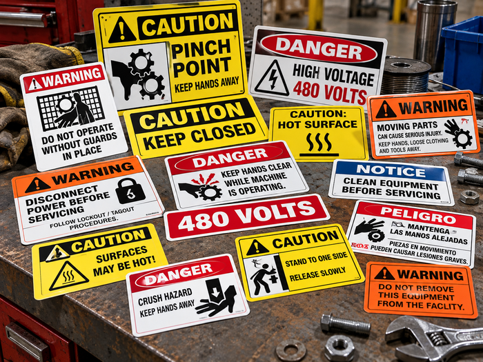 Safety sign example