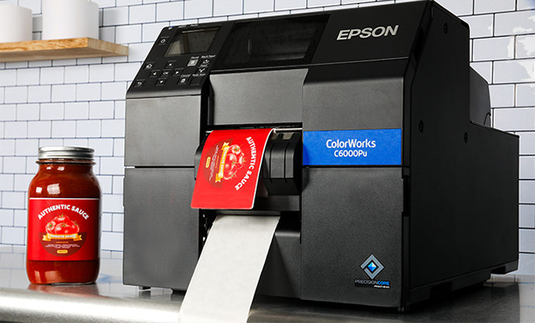 C6000P peeling a label