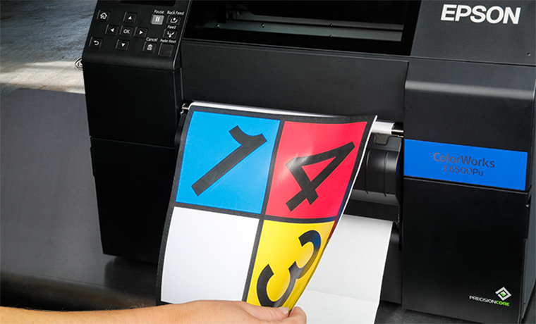 C6500P printing and peeling label