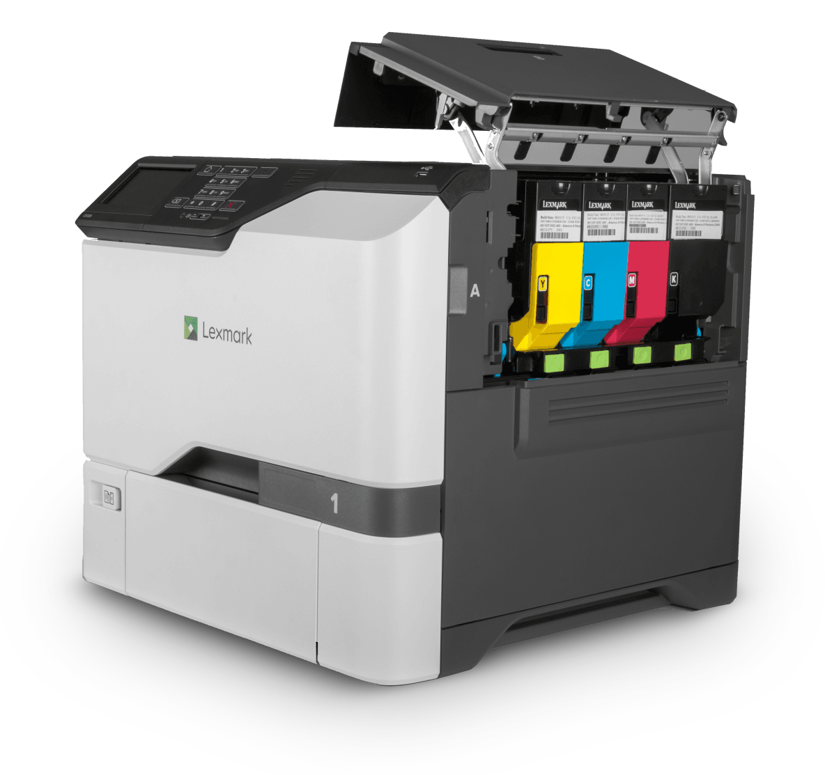 Lexmark CS820de open side tray