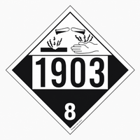 Tagboard Corrosive Class 8 (Pack of 50)