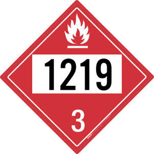 Vinyl Flammable Class 3 Placard (Pack of 50)