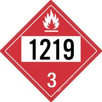 Vinyl Flammable Class 3 Placard (Pack of 50)